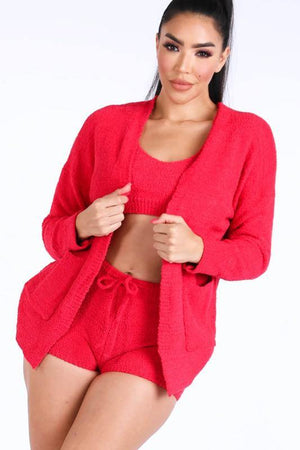 Kim, Textured Knitted Set - Dimesi Boutique