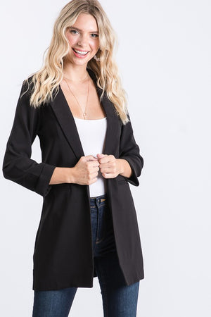 Soft long blazer jacket - Dimesi Boutique
