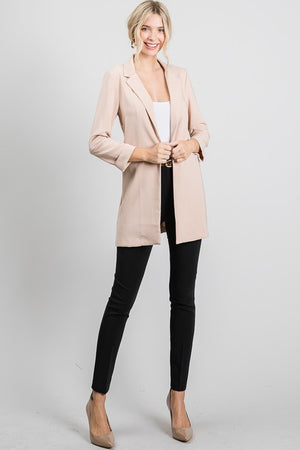 Soft long blazer jacket - Dimesi Boutique