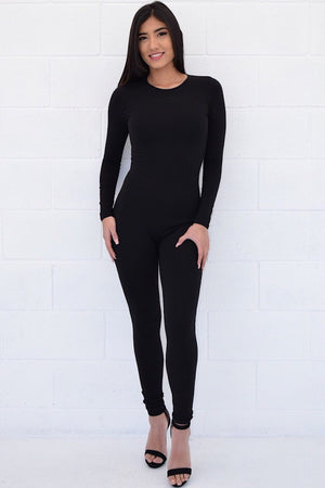 Long sleeve black jumpsuit - Dimesi Boutique