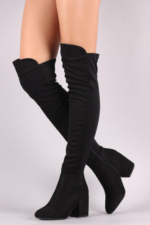 Thigh high black boots - Dimesi Boutique