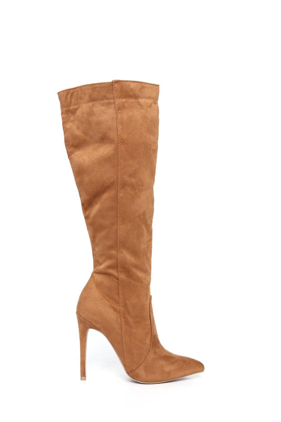 Giselle, Suede mid-calf pointed boots