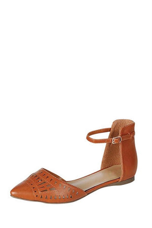 Pointed flats with ankle strap - Dimesi Boutique