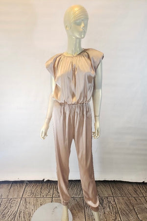 Tiffany, Satin sleeveless Jumpsuit