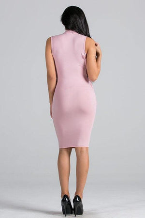 Marlene pink dress open on the sides - Dimesi Boutique