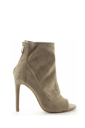 Corina, Open toe ankle bootie heels - Dimesi Boutique