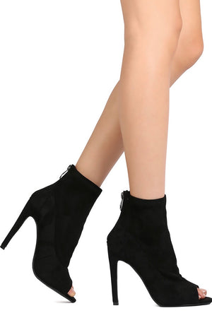 Corina, Open toe ankle bootie heels - Dimesi Boutique