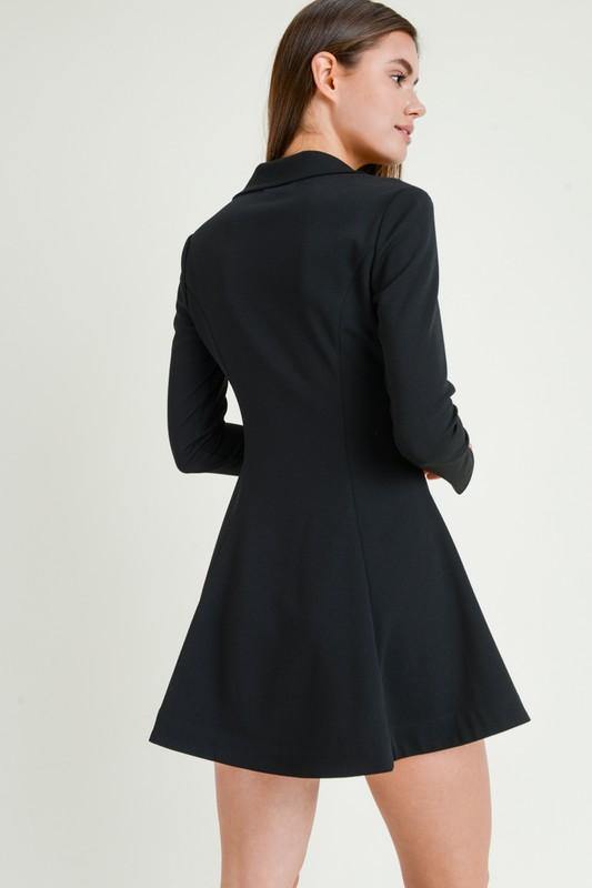 Bella, Zip Up Trench Flared Coat Dress Bella, Zip Up Trench Flared Coat Dress