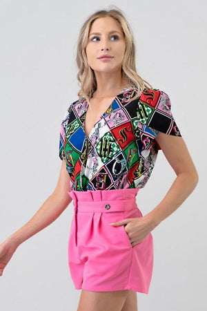 Beret, multicolor bodysuit - Dimesi Boutique