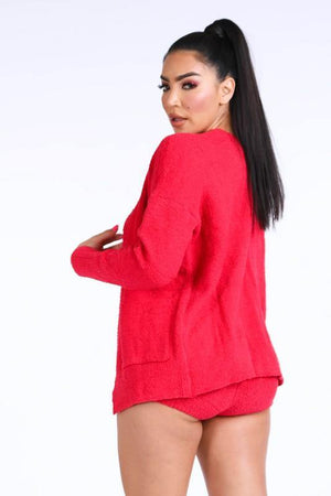 Kim, Textured Knitted Set - Dimesi Boutique
