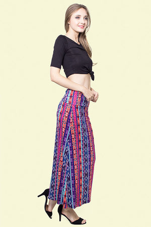 Mara, Multicolor maxi skirt - Dimesi Boutique