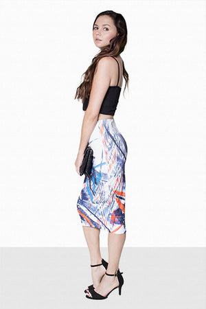 Printed pencil skirt - Dimesi Boutique