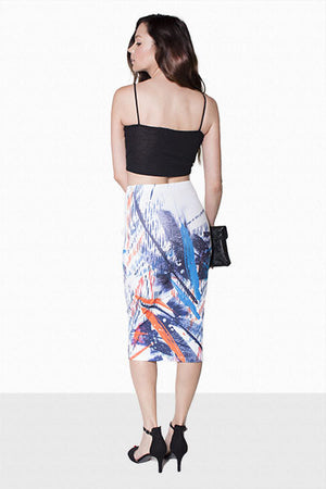 Printed pencil skirt - Dimesi Boutique