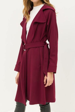 Belted Trench Lightweight Coat - Dimesi Boutique