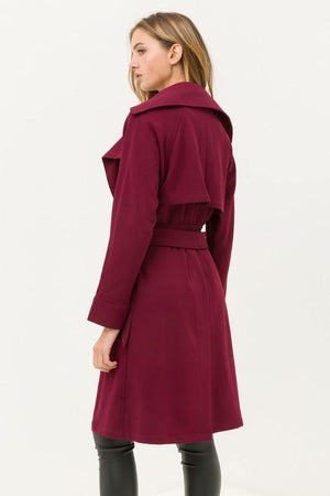 Belted Trench Lightweight Coat - Dimesi Boutique