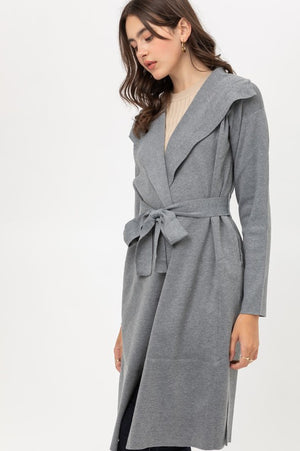 Evelyn, Light weight belted wrap cardigan