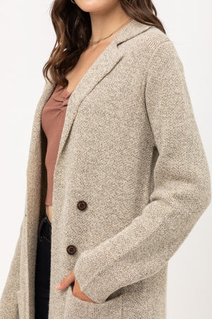 Bonnie, Long knitted cardigan