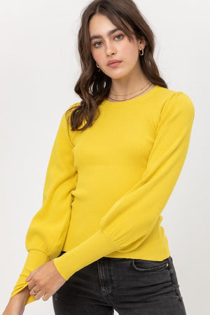 Diana, Top with long puff sleeve