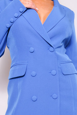 Gina, Double breasted front button blazer dress