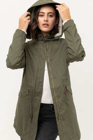 London, Removable hooded parka jacket