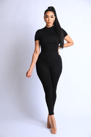 Short sleeve women's jumpsuit - Dimesi Boutique