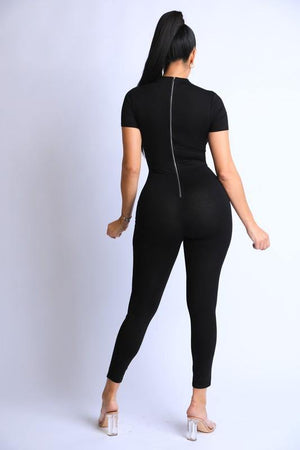 Short sleeve women's jumpsuit - Dimesi Boutique