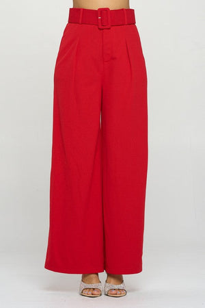 Taylor, High rise belted flare pants