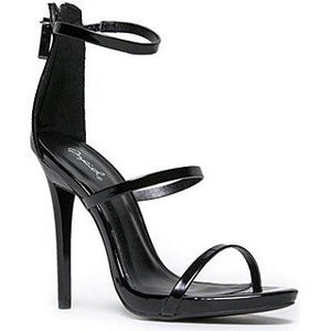 Gladly, shine black heels - Dimesi Boutique