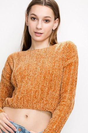 Maria, Knitted Mustard Sweater - Dimesi Boutique