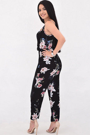 Hallie, Floral print jumpsuit - Dimesi Boutique