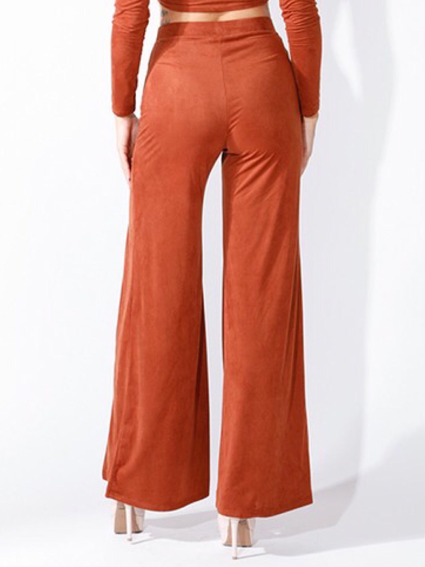 Tall Lexa Faux Leather Flare Pants