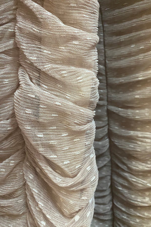 Long mesh sleeve double lined dress - Dimesi Boutique