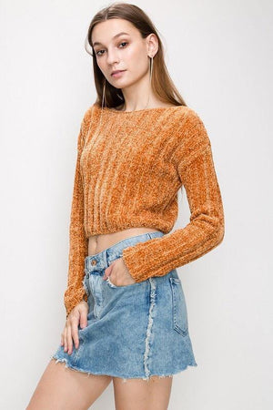 Maria, Knitted Mustard Sweater - Dimesi Boutique