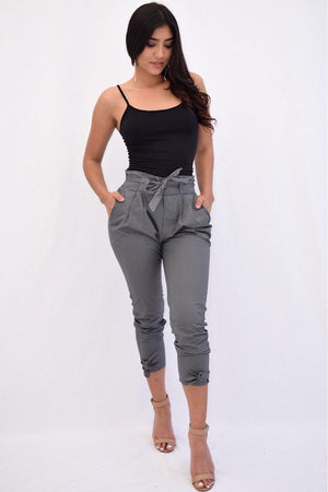 Hayden, pants with legs and waist tie bow detail - Dimesi Boutique