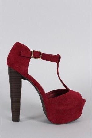 Brina, Open toe ankle strap platform heels - Dimesi Boutique