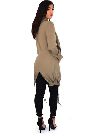 Emily, Long jacket with pocket - Dimesi Boutique