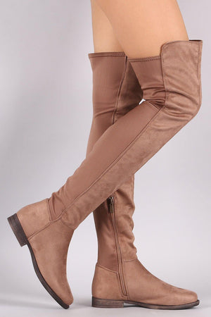 Thigh high flat boots - Dimesi Boutique