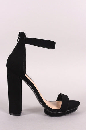 Pace ankle Strap chunky Heels - Dimesi Boutique