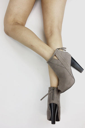 Bailey, Ankle bootie heels - Dimesi Boutique