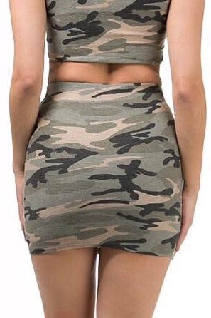 Janyne, Camo mini skirt - Dimesi Boutique