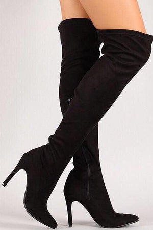 Thigh high black boots - Dimesi Boutique