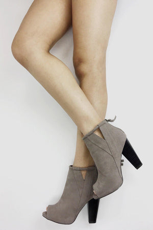 Bailey, Ankle bootie heels - Dimesi Boutique