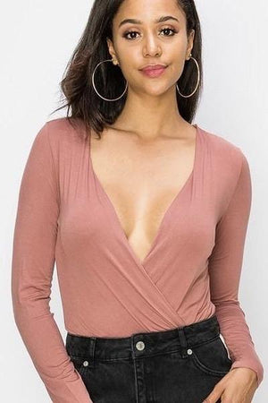 Kendall, Dusty Pink Bodysuit - Dimesi Boutique