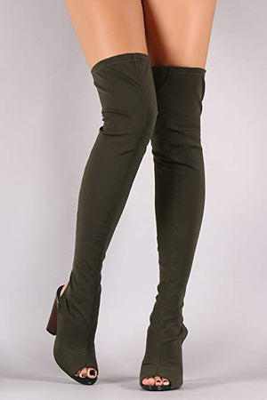 Connie, Olive Knee high Boots - Dimesi Boutique