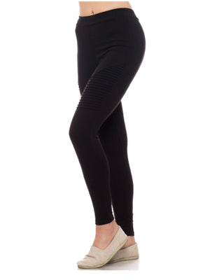 Karla, High rise leggings with stitched grooves - Dimesi Boutique