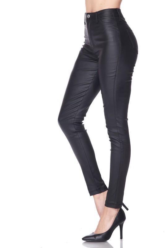 Vibrant M.I.U Zena Vegan Leather Pants 1 / Black