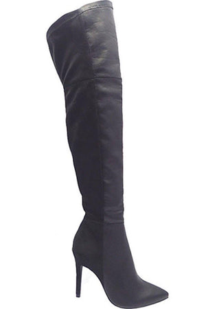 Thigh high pointy toe boots - Dimesi Boutique