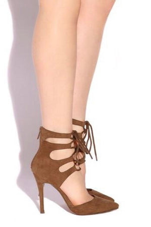 Isabel, Lace up pointy heels