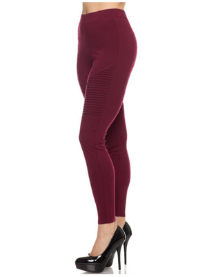 Karla, High rise leggings with stitched grooves - Dimesi Boutique