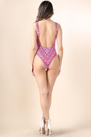 Penelope, Printed Swimsuit - Dimesi Boutique